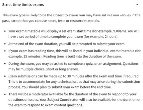 嚴(yán)格限時考試